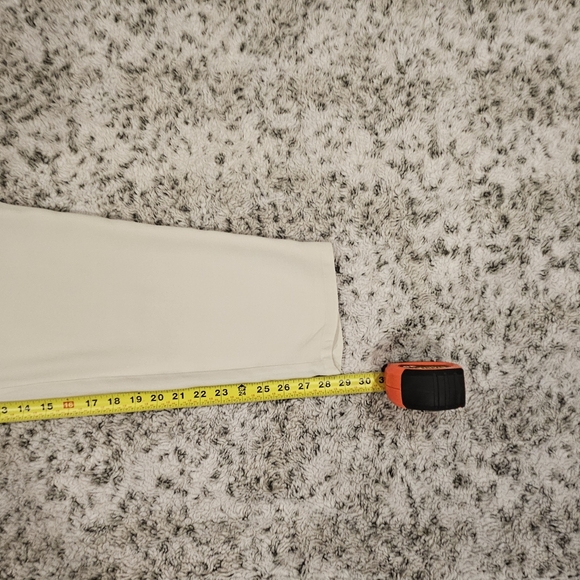 Eileen Fisher Ivory 100% Silk Pull On Pants Pockets Lined Lightweight Tapered - Picture 10 of 12